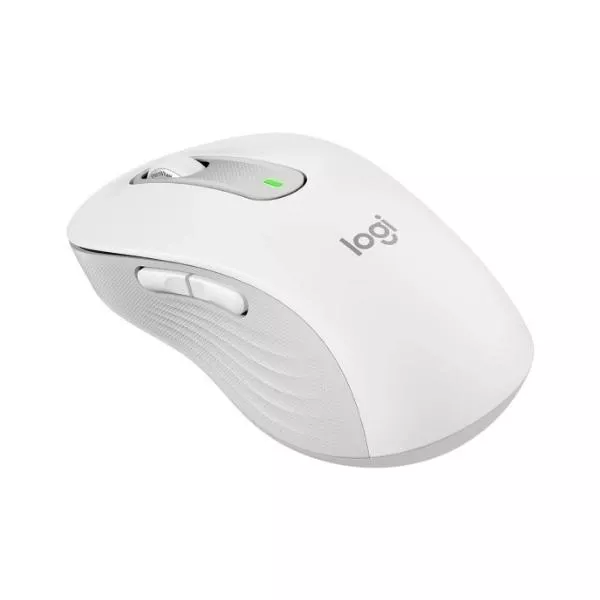 Wireless Mouse Logitech M650 L Signature, Optical, 400-4000 dpi, 5 buttons, 1xAA, 2.4GHz/BT, White