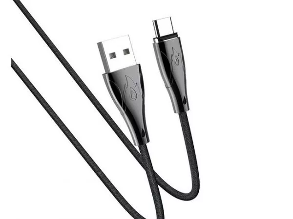 Hoco U75 Blaze magnetic charging data cable for Type-C (1.2m) Black