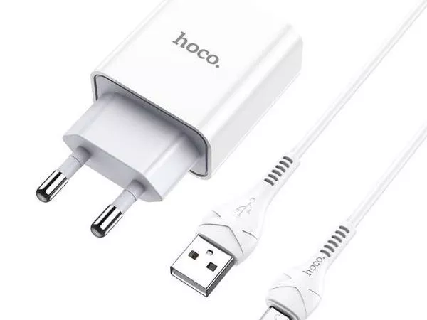 HOCO C81A Asombroso single port charger set (Micro)(EU) white