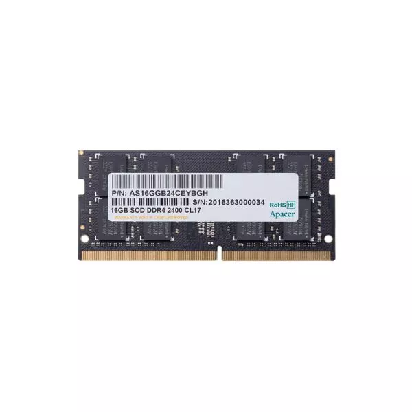16GB DDR4- 3200MHz  SODIMM  Apacer PC25600, CL22, 260pin DIMM 1.2V