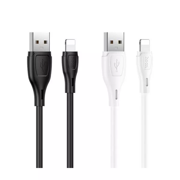 HOCO X61 Ultimate silicone charging data cable for iPhone black