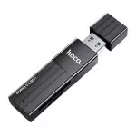 HOCO HB20 Mindful 2-in-1card reader (USB3.0) black фото