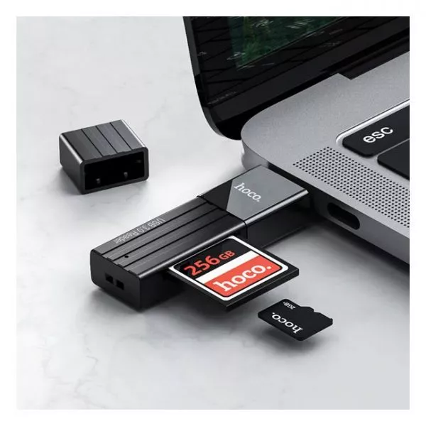 HOCO HB20 Mindful 2-in-1card reader (USB3.0) black