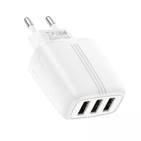HOCO N15 Amazing three-port charger (EU) white