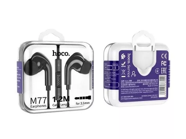 HOCO M77 Original series earphones display set black