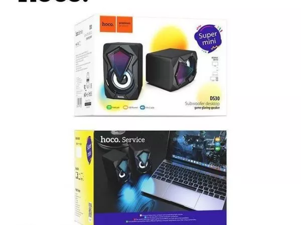 HOCO DS30 Subwoofer desktop game glaring speaker black