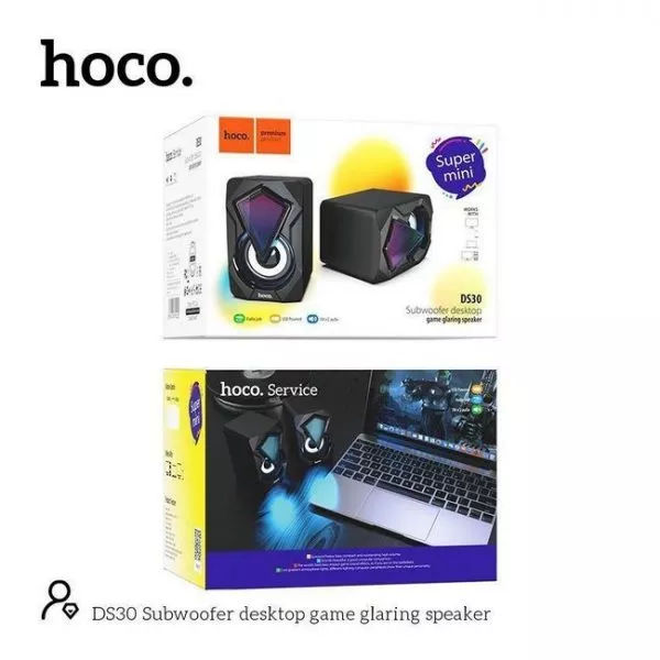 HOCO DS30 Subwoofer desktop game glaring speaker black