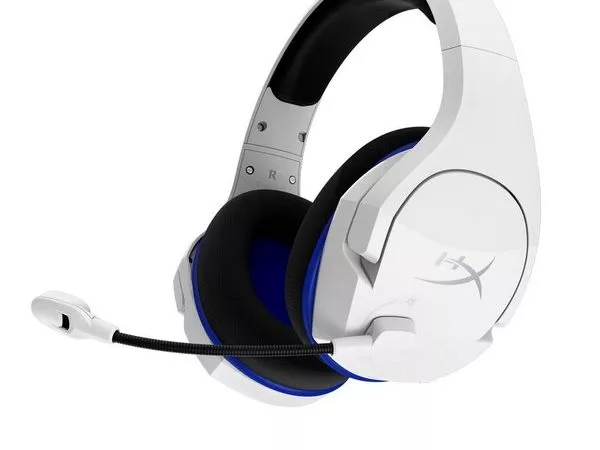 Wireless headset  HyperX Cloud Stinger Core PS4/PC, White, 90-degree rotating ear cups, Microphone b