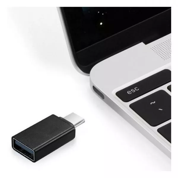 Adapter Type-C-USB2.0 - Gembird A-USB2-CMAF-01, USB 2.0 type-C (male) to type-A (female) adapter plu