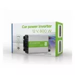 EnerGenie EG-PWC800-01, 12 V Car power inverter, 800 W, with USB port / 5V-1A