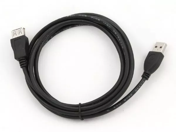 Cable USB, USB AM/AF, 1.8 m, USB2.0. Normal quality, CC-USB2-AMAF-6