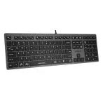 Keyboard A4Tech FX50, Multimedia, Ultra Slim, Low Profile X-Key Structure, Black, USB