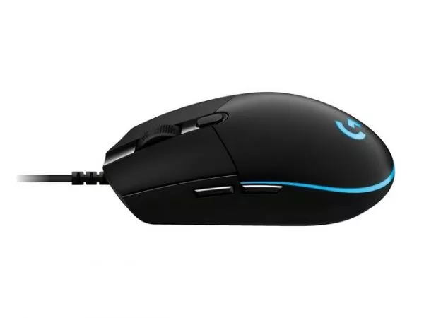 Gaming Mouse Logitech G Pro Gaming, Optical, 100-25600 dpi,  6 buttons, RGB, 400IPS, 85g, Black, USB