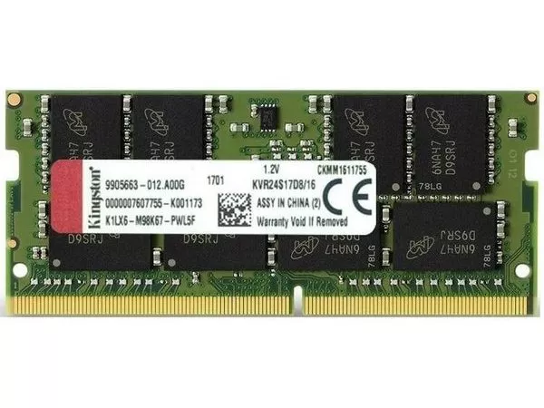 16GB DDR4-2666 SODIMM  Kingston ValueRam (KVR26S19S8/16), PC21300, CL19, 1Rx8, 1.2V