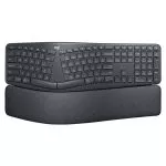 Wireless Keyboard Logitech ERGO K860, Curved keyframe, Split layout, Wrist rest, Tilt legs, 2.4/BT