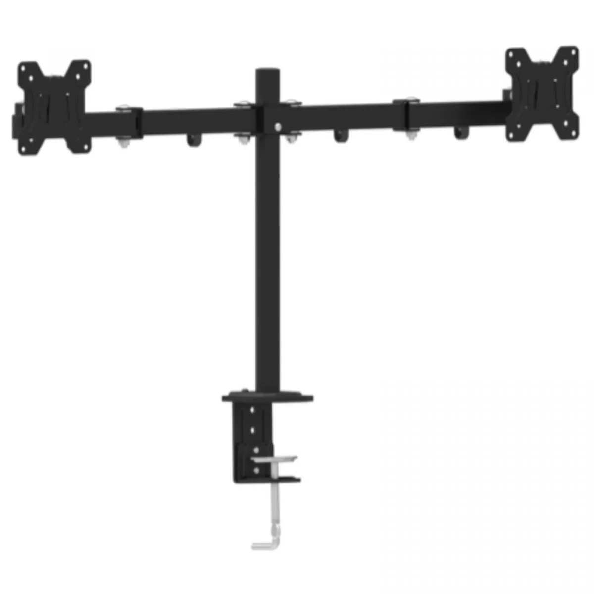 Arm for 2 monitors 13"-27" - Gembird MA-DF2-01, Steel, VESA 75/100, arm allows to swivel, extend, re