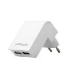Universal USB Charger - Gembird EG-U2C2A-02-W, 2x USB - 5V/2.1A, Input: 110/240V, White