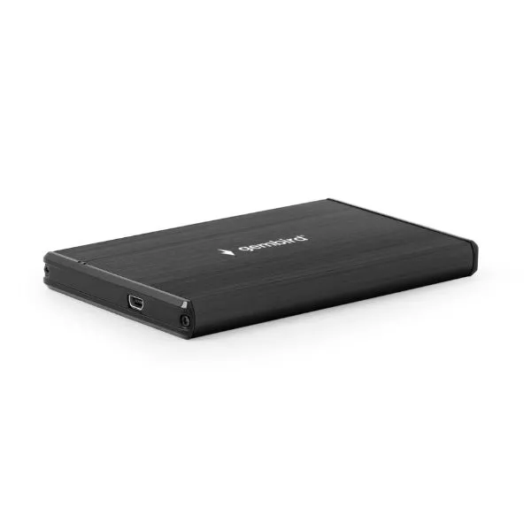 2.5" SATA HDD External Case miniUSB3.0, Aluminum Black, Gembird "EE2-U3S-3"