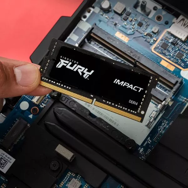 32GB (Kit of 2*16GB) DDR4-3200 SODIMM  Kingston FURY® Impact, PC25600, CL20, 1Rx8, 1.2V Intel® XMP 2.0 (Extreme Memory Profiles)