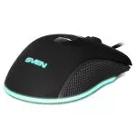 Mouse SVEN Gaming GX-950, Black, USB, weight 130g
