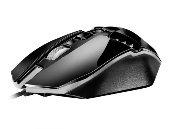 Gaming Mouse SVEN RX-200, Optical 800-1600 dpi, 4 buttons, Ambidextrous, Backlight, Black,USB