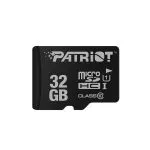 32GB microSD Class10 U1 UHS-I + SD adapter  Patriot LX Series microSD, Up to 80MB/s