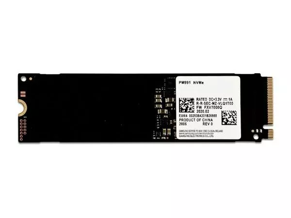 M.2 NVMe SSD  128GB Samsung  PM991, Interface: PCIe3.0 x4 / NVMe1.2, M2 Type 2242 form factor, Sequential Read: 2000 MB/s, Sequential Write: 1000 MB/s