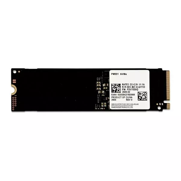 M.2 NVMe SSD  128GB Samsung  PM991, Interface: PCIe3.0 x4 / NVMe1.2, M2 Type 2242 form factor, Sequential Read: 2000 MB/s, Sequential Write: 1000 MB/s