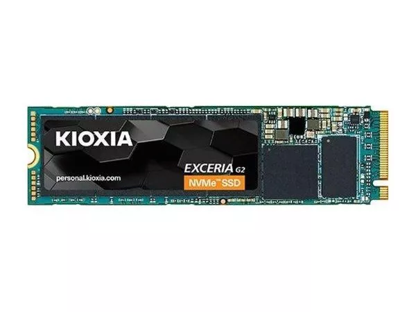 M.2 NVMe SSD 1.0TB KIOXIA (Toshiba) EXCERIA G2, Interface: PCIe3.0 x4 / NVMe1.3c, M2 Type 2280 form factor, Sequential Reads 2100 MB/s, Sequential Wri