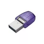 64GB USB3.2 Kingston DataTraveler microDuo 3C, Purple, USB-C USB-A, Ultra-small (Read 200 MByte/s, Write 50 MByte/s) фото