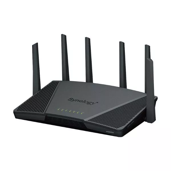 Wi-Fi 6 Tri-Band Synology Router "RT6600ax", 6600Mbps, 1GB DDR3, MIMO, Gbit Ports, USB3.0