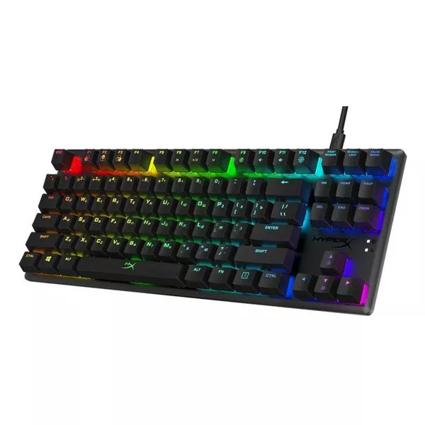 HYPERX Alloy Origins Core RGB Mechanical Gaming Keyboard (RU), Black, Mechanical keys (HyperX Red key switch) Backlight (RGB), 100% anti-ghosting, Ult