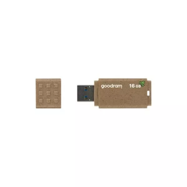 16GB USB3.0  Goodram UME3 Eco Friendly, Plastic, Housing made of 100% degradable materials, Anti-slip design (Read 60 MByte/s, Write 20 MByte/s)