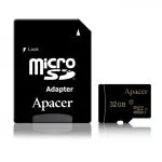 32Gb MicroSD (Class 10) UHS-I (U1) +SD adapter, Apacer "AP32GMCSH10U5-R" (R/W:85/20MB/s)