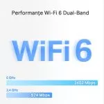 Whole-Home Mesh Dual Band Wi-Fi 6 System MERCUSYS, "Halo H80X (3-pack)", 3000Mbps, MU-MIMO,Gbit Ports