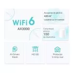 Whole-Home Mesh Dual Band Wi-Fi 6 System TP-LINK, "Deco X50(2-pack)", 3000Mbps, MU-MIMO, Gbit Ports