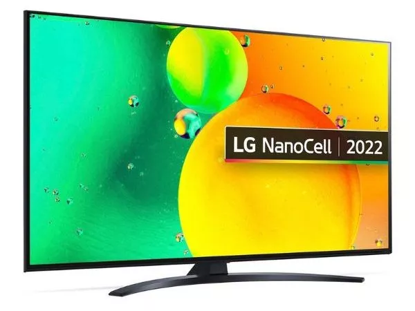 55" LED TV LG 55NANO766QA, Black (3840x2160 UHD, SMART TV, DVB-T/T2/C/S2)