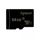 64Gb MicroSD (Class 10) UHS-I (U1) +SD adapter, Apacer "AP64GMCSX10U5-R" (R/W:85/20MB/s)
