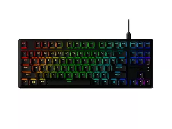 Gaming Keyboard HyperX Alloy Origins PBT, Mechanical, Red SW, PBT Keycaps, RGB, Aluminum Body, USB