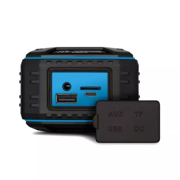 Speakers SVEN "PS-220" Black/Blue, Bluetooth, IPx5, FM, USB, microSD, 5w, Li-ion 1200mAh