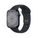 Apple Watch Series 8 GPS, 41mm Midnight Aluminium Case with Midnight Sport Band, MNP53