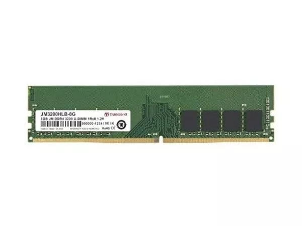 8GB DDR4-  3200MHz   Transcend PC25600, CL22, 288pin DIMM 1.2V