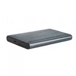 2.5"  SATA HDD/SSD 9.5 mm External Case Type-C, Gembird "EE2-U3S-6-GR", aluminum, Grey