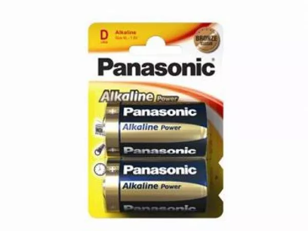 D size Panasonic "ALKALINE Power" 1.5V, Alkaline, Blister*2, LR20REB/2BP