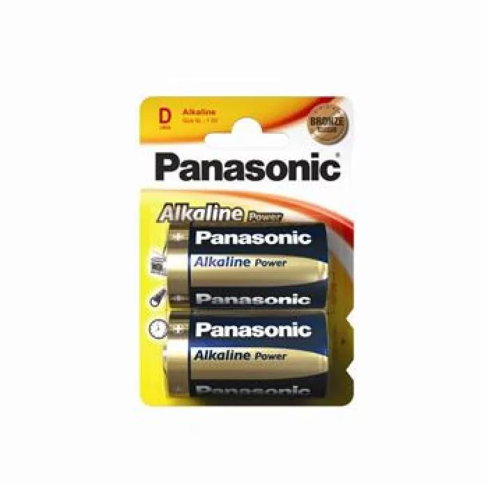 D size Panasonic "ALKALINE Power" 1.5V, Alkaline, Blister*2, LR20REB/2BP
