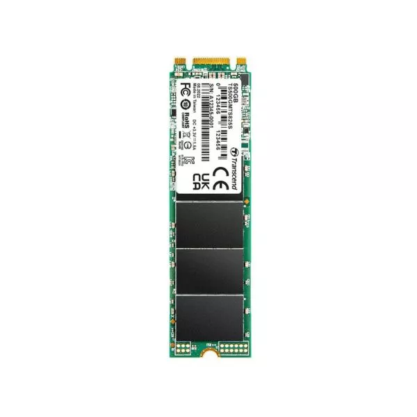 M.2 SATA SSD 500GB Transcend "TS500GMTS825S" [80mm, R/W:530/480MB/s, 55K/75K IOPS, 180 TBW, 3DTLC] фото