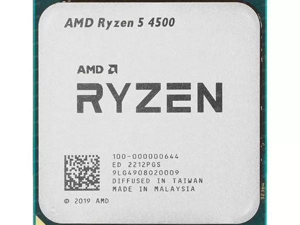 CPU AMD Ryzen 5 4500  (3.6-4.1GHz, 6C/12T, L2 3MB, L3 8MB, 7nm, 65W), Socket AM4, Tray