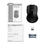 Wireless Mouse SVEN RX-350, Optical, 600-1400 dpi, 6 buttons, Soft Touch, 2xAAA, Black