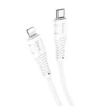 Hoco X67 Nano silicone charging data cable for Lightning White