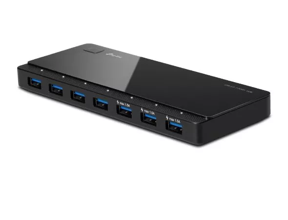 TP-Link UH700, USB3.0 Hub, 7 ports data transfer ports, rate of up to 5Gbps, Black